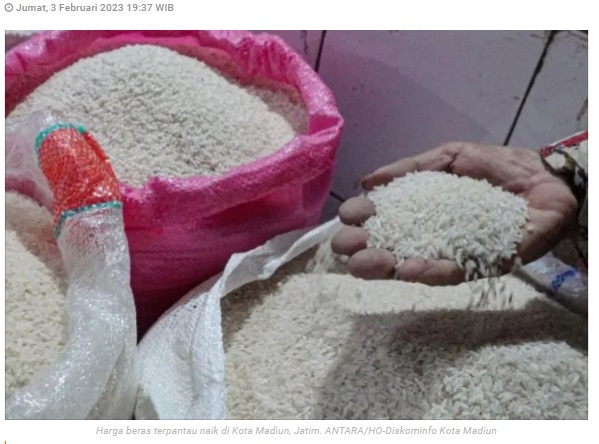 Harga naik, Pemkot Madiun pastikan stok beras aman