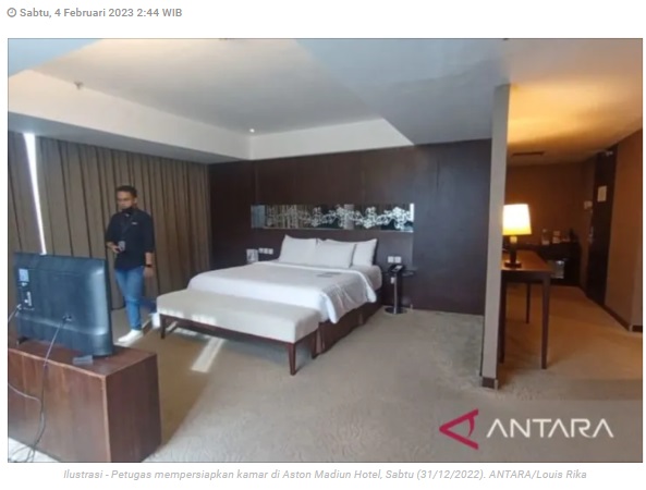 Okupansi hotel di Kota Madiun tunjukkan tren naik selama tahun 2022