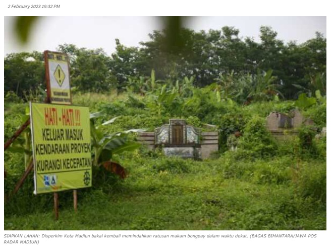 Lagi, Ratusan Makam Bongpay Dipindahkan