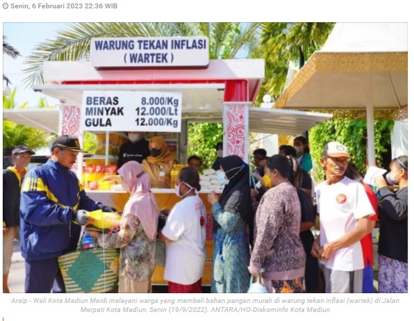 Stabilkan harga, Dinas Perdagangan Kota Madiun gelar operasi pasar beras murah