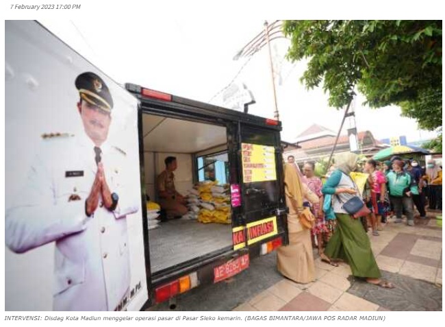 Tekan Inflasi, Satu Titik Operasi Pasar Digelontor 5 Kuintal Beras