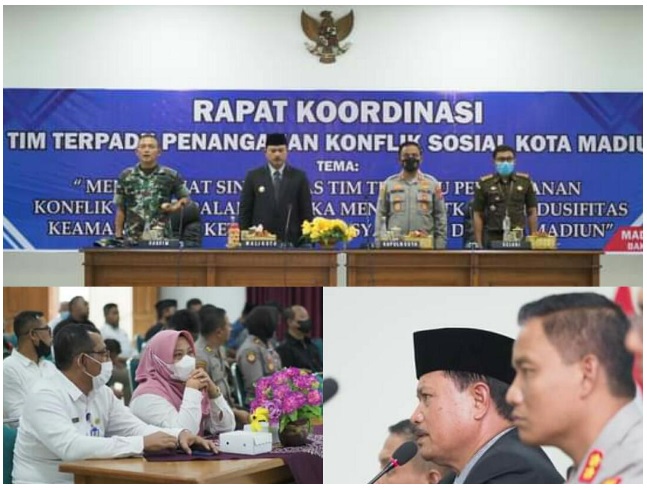 Rakor Penanganan Konflik Sosial, Walikota Madiun: Sampai Saat Ini Teratasi