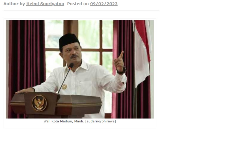 Beri Ucapan Selamat HPN, Wali Kota Madiun: Insan Pers Harus Semakin Profesional