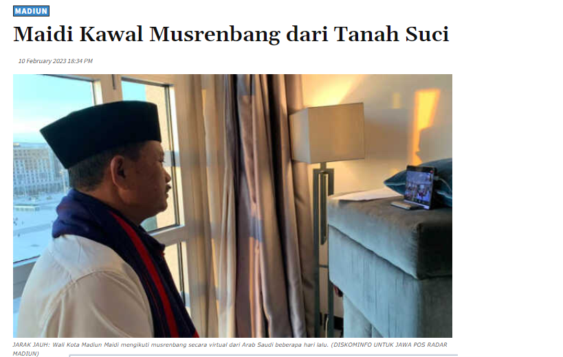 Maidi Kawal Musrenbang dari Tanah Suci