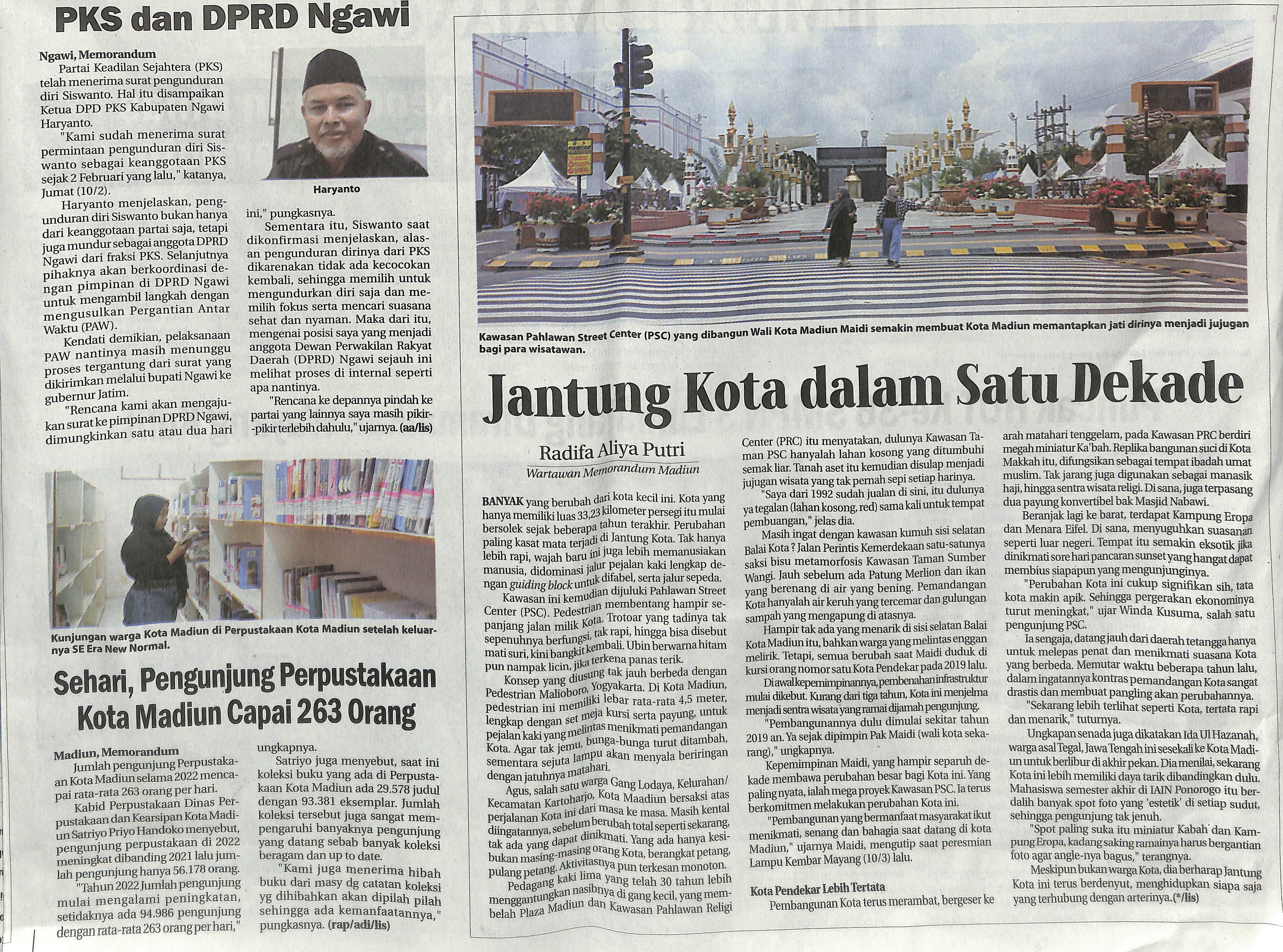 Sehari Pengunjung Perpustakaan Kota Madiun Capai 263 Orang