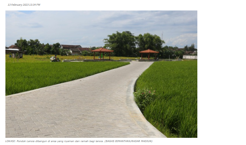 Lelang Pondok Lansia Kota Madiun Dimenangkan Rekanan Lokal
