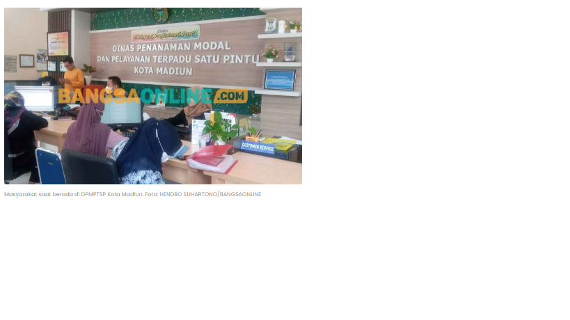 DPMPTSP Kota Madiun Buka Pintu untuk Para Investor