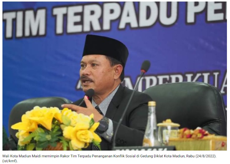 Antisipasi Konflik Sosial, Wali Kota Madiun Gelar Rakor Penanganan Konflik Sosial Dengan Stakeholder Terkait