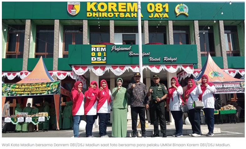 Wali Kota Hadiri Pencanangan Digitalisasi UMKM Binaan Korem 081/DSJ Madiun