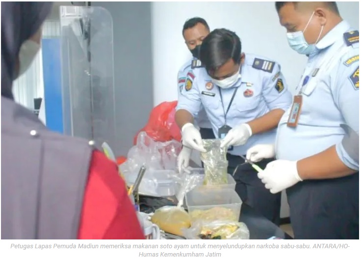Penyelundupan sabu-sabu melalui soto ayam di Lapas Pemuda Madiun digagalkan