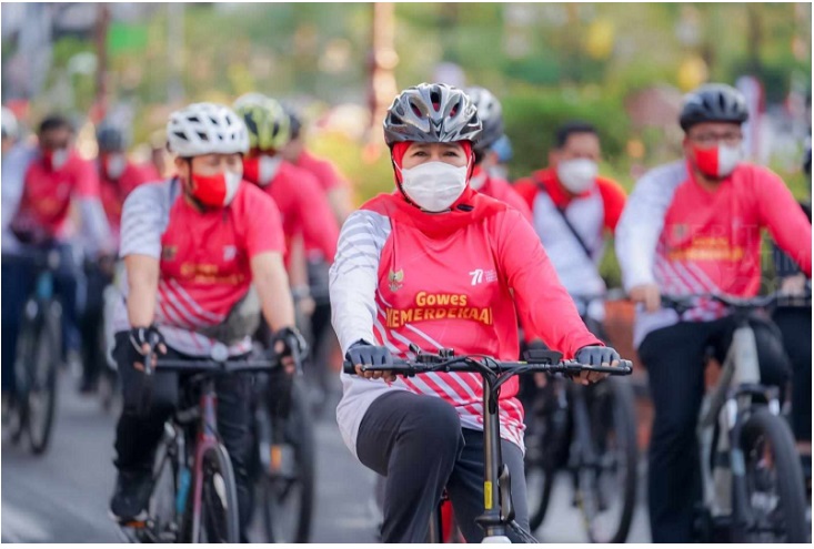 5 Ribu Pecinta Sepeda Ikuti Gowes Kemerdekaan se-Madiun Raya