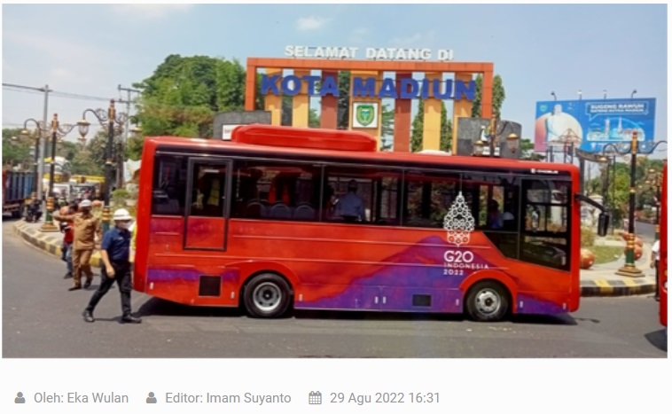 Walikota Maidi Ingin Operasionalkan Bus Listrik di Kota Madiun