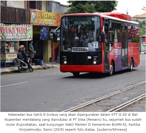 E-Inobus Sudah Layak, Sejumlah Bus Mulai Diujicobakan di Kota Madiun