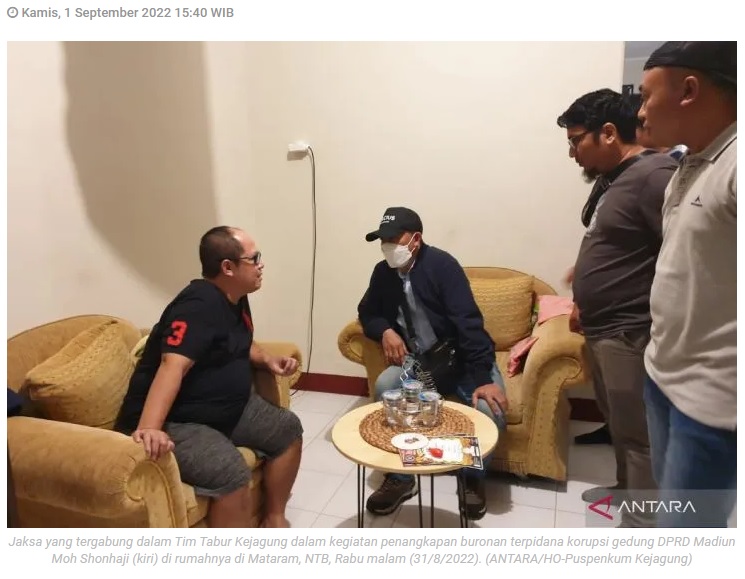 DPO terpidana proyek gedung DPRD Madiun ditangkap di Mataram