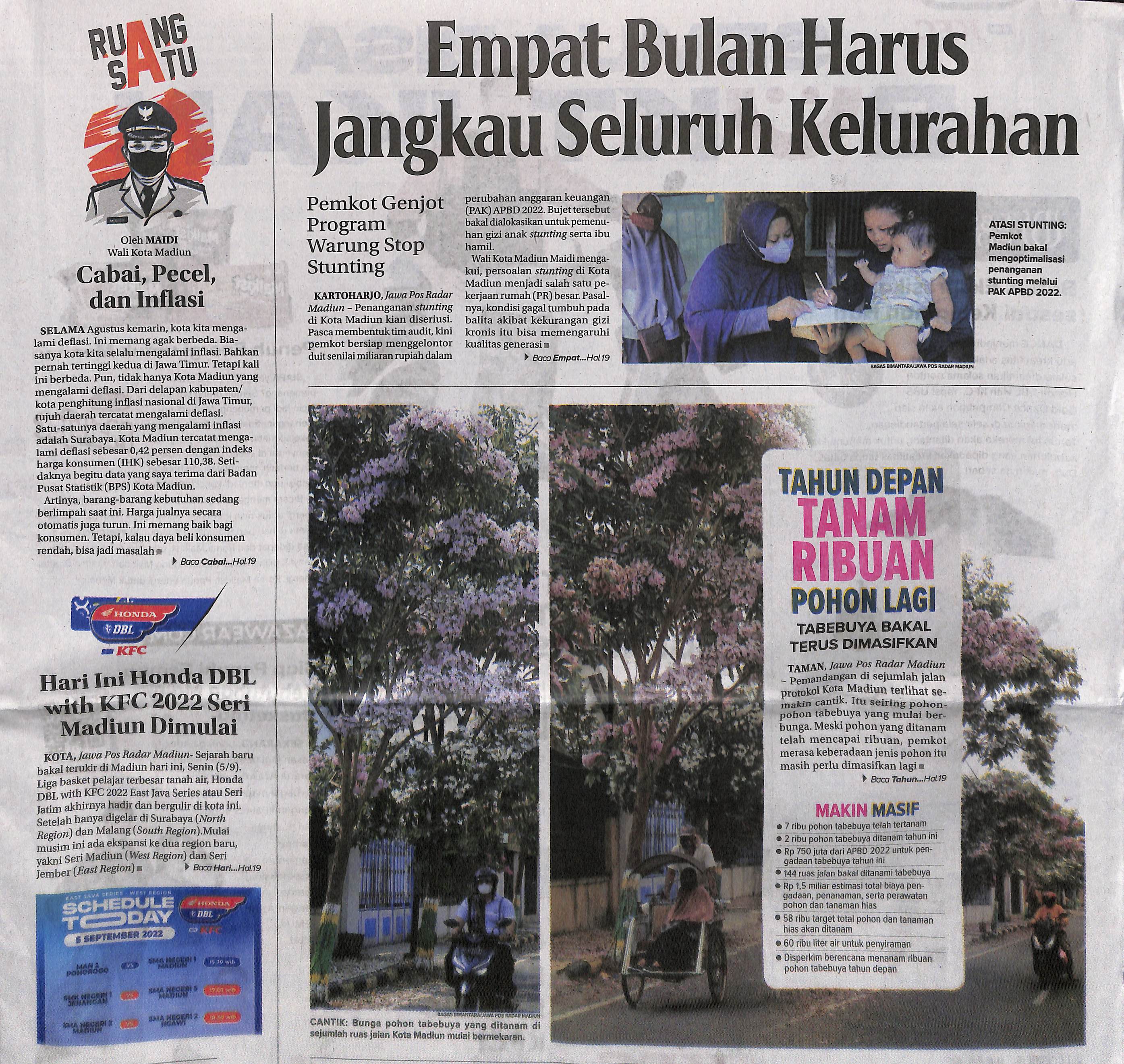 Tahun Depan Tanam Ribuan Pohon Lagi, Tabebuya Bakal Terus Dimasifkan