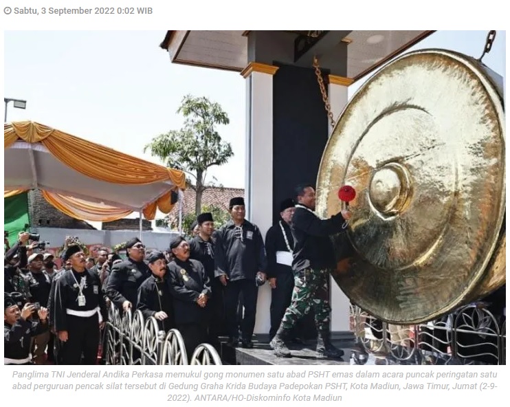 Wali Kota Madiun: Peringatan seabad PSHT momentum tingkatkan kebersamaan