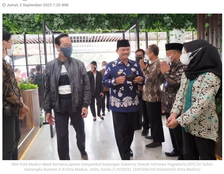 Pengembangan budaya Mataraman di Madiun, diapresiasi Sultan HB X