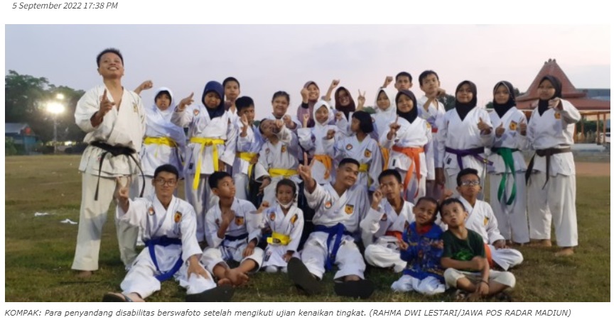 Puluhan Anak Berkebutuhan Khusus Tekuni Karate Shokaido