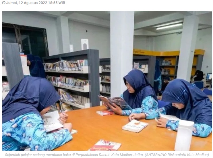 Jumlah pengunjung Perpustakaan Daerah Kota Madiun meningkat