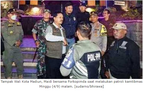 Wali Kota Madiun Bersama Forkopimda Ikut Patroli Siaga Kamtibmas