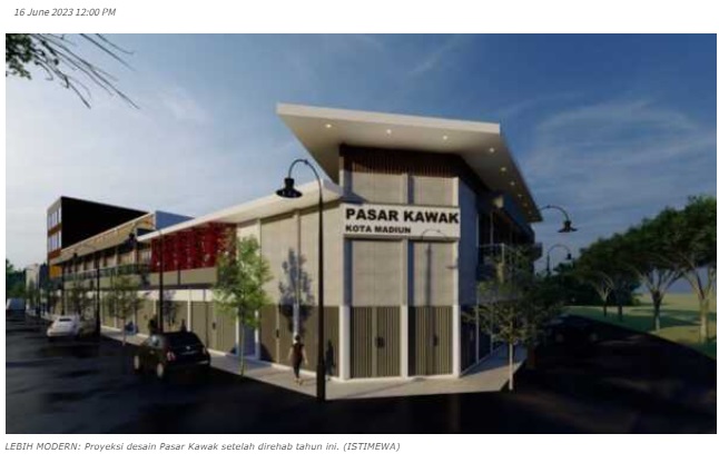 Permak Pasar Kawak: Pertahankan Arsitektur, Dikonsep Dua Lantai