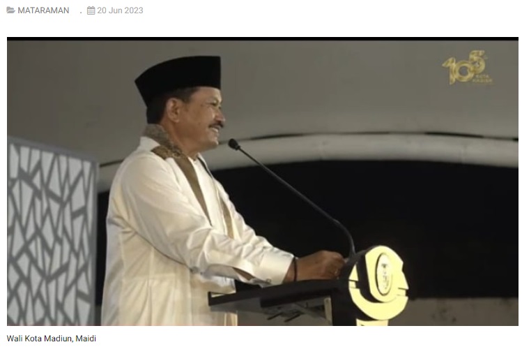 HJM ke - 105, Pemkot Madiun Gelar Kenduri Akbar Doa Lintas Agama
