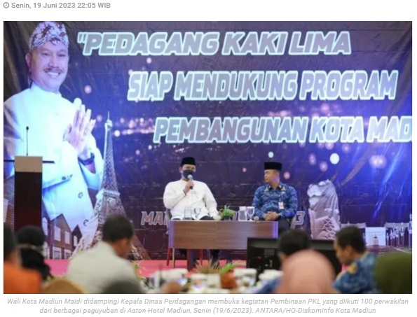 Pemkot Madiun tata PKL dukung pembangunan ekonomi daerah