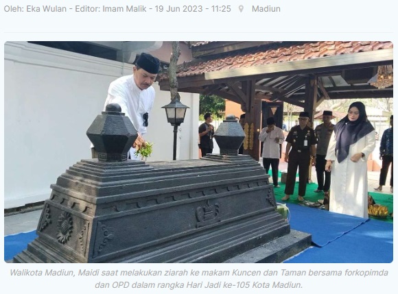Hari Jadi ke-105, Walikota Ziarah ke Makam Leluhur