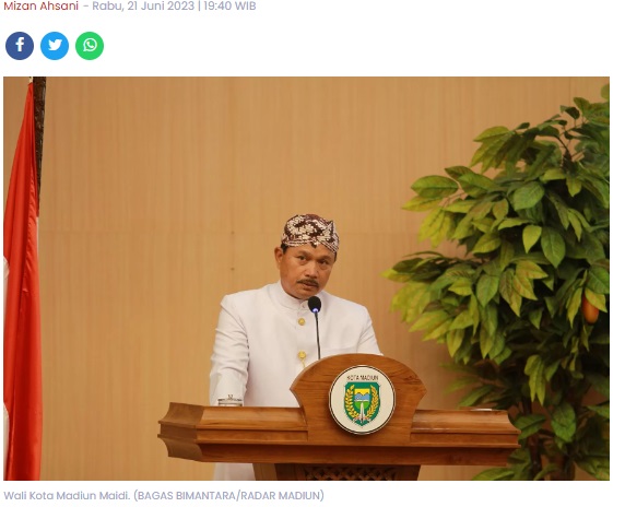 Refleksikan HUT ke-105 Kota Madiun, Maidi: Lanjutkan Pembangunan!
