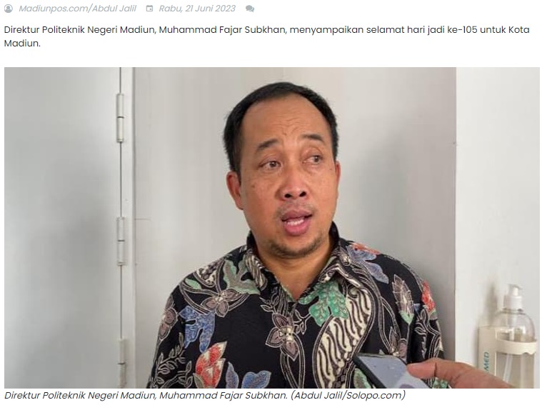 HUT ke-105, Direktur PNM: Tak Hanya Bangun Fisik, Pemkot Madiun Juga Konsisten Bangun SDM