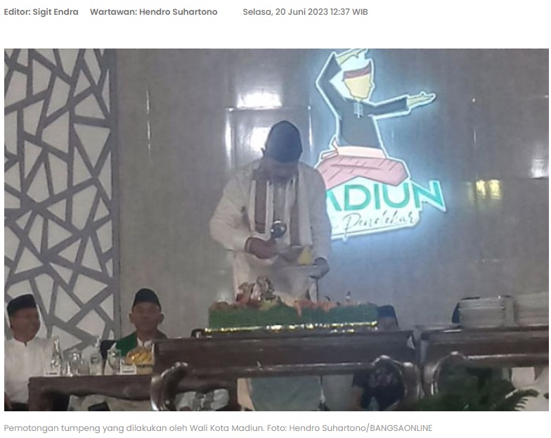 Jelang Puncak Hari Jadi ke-105, Pemkot Madiun Adakan Kenduri Akbar