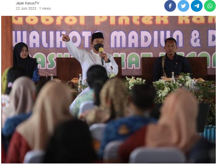 Bersama Walikota Madiun Maidi, Ngopi Ireng “Ngobrol Pinter Ngantri Gayeng