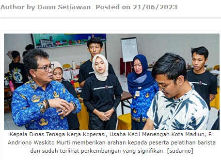 Pelatihan Barista Sudah Berjalan, Peserta Wajib Magang Kerja Usai Pelatihan