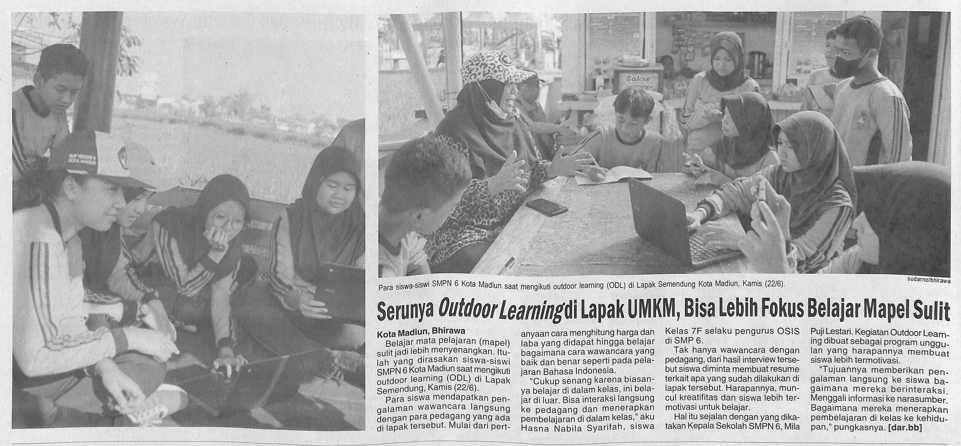 Serunya Outdoor Learning di Lapak UMKM, Bisa Lebih Fokus Belajar Mapel Sulit