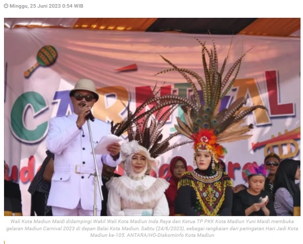 "Madiun Carnival 2023" sukses pukau warga Kota Madiun