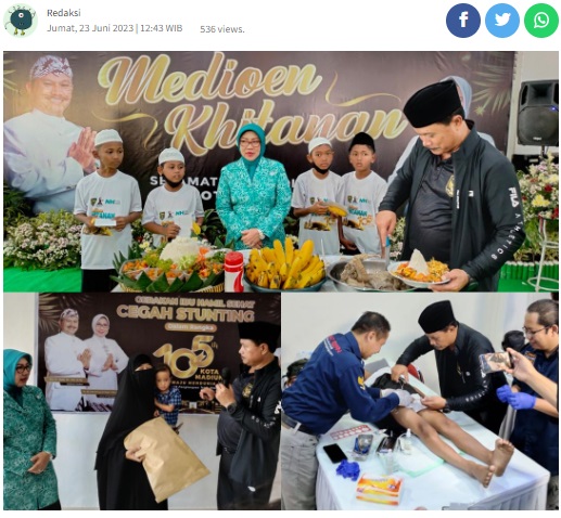 Dalam Rangka Hari Jadi Kota Madiun ke-105, Pemkot Khitankan 218 Anak