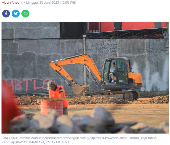 Pemkot Madiun Cicil Pembangunan Ruang Aspirasi Rakyat, Tahun Ini Panggung Dulu