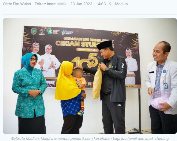 Rumdin Walikota Dijadikan Lokasi Pemeriksaan Ibu Hamil dan Anak Stunting