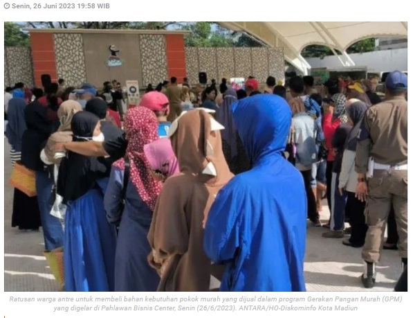 Pemkot Madiun gelar gerakan pangan murah dukung daya beli masyarakat