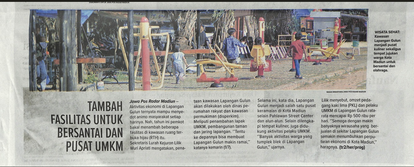 Tambah Fasilitas Untuk Bersantai dan Pusat UMKM