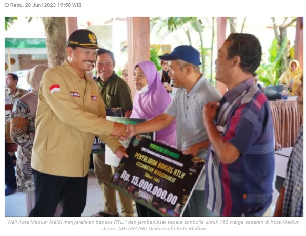 Pemkot Madiun jatah 160 rumah warga dapat bantuan RTLH dan jambanisasi