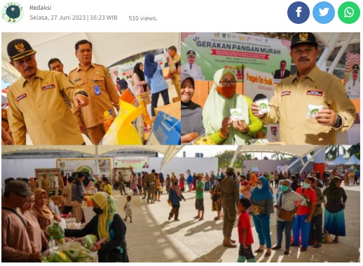 Tekan Inflasi, Pemkot Madiun Gelar Gerakan Pangan Murah