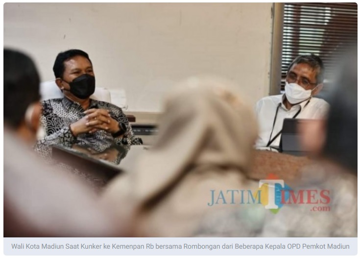 Dorong Percepatan Reformasi Birokrasi dan Peningkatan SAKIP, Pemkot Madiun Kunjungi Kemenpan RB