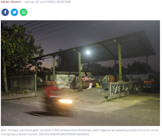TPS Klegen–Banjarejo Digeser, DLH Alokasikan Rp 1,2 Miliar