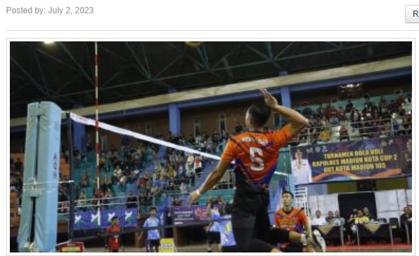 Turnamen Bola Voli Piala Kapolres Madiun Kota Cup 2 Dibuka Oleh Walikota Madiun