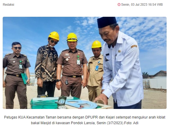 Pemkot Madiun Bangun Masjid di Pondok Lansia