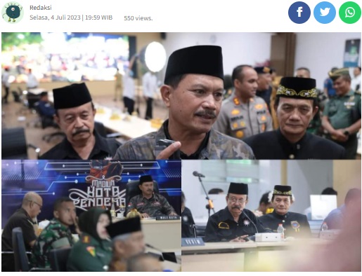 Jelang 1 Suro, Walikota Madiun Gelar Rakor Dengan Ketua Perguruan Silat