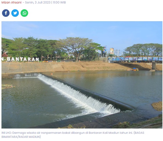 Proyek Dermaga Kali Madiun Jadi Prioritas, Pengerjaan Ditangani Multisektor