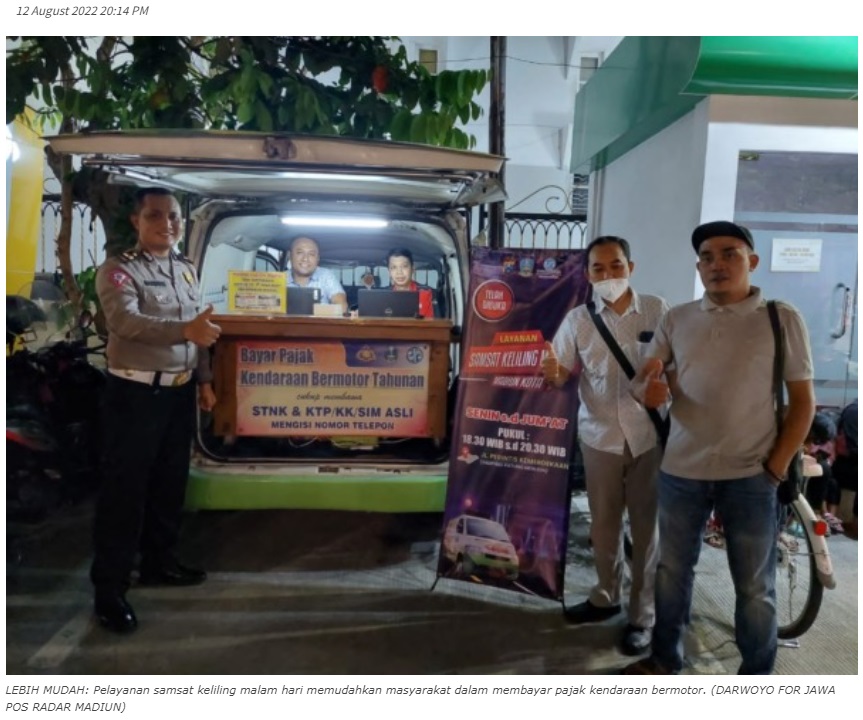 Bisa Bayar Pajak pada Malam Hari