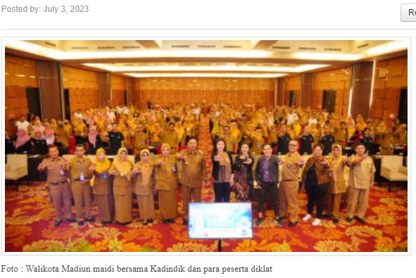 Ini Pesan Walikota Madiun Dalam Diklat Pemanfaatan Cromebook
